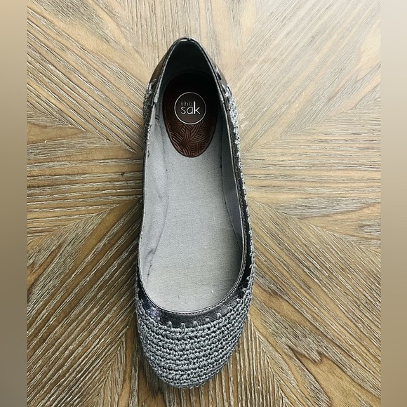 The Sak Hand Crochet Shoes Gray Size 6.5 - Picture 1 of 8